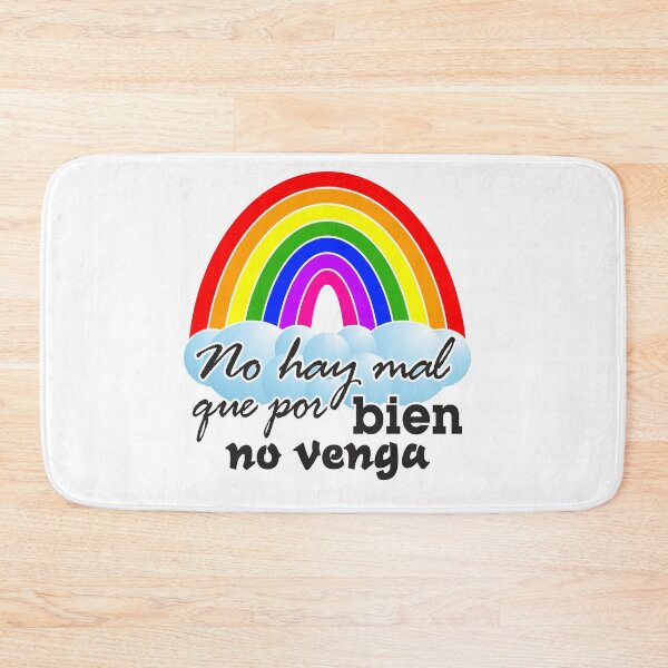 Item preview, Rainbow Spanish motivational Quote - No hay mal que por bien no venga designed and sold by MiaStyleStudio.