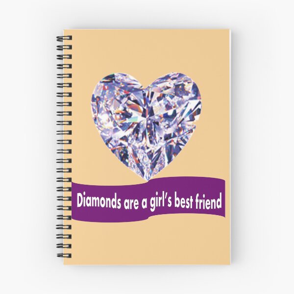 Aperçu de l'œuvre Diamant coeur - Les diamants sont le meilleur ami des filles créée et vendue par Vicky Rodden.