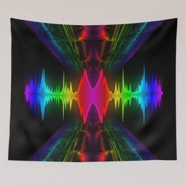 Item preview, Rainbow tunnel neon music visualisation design designed and sold by Mark359 Designs.
