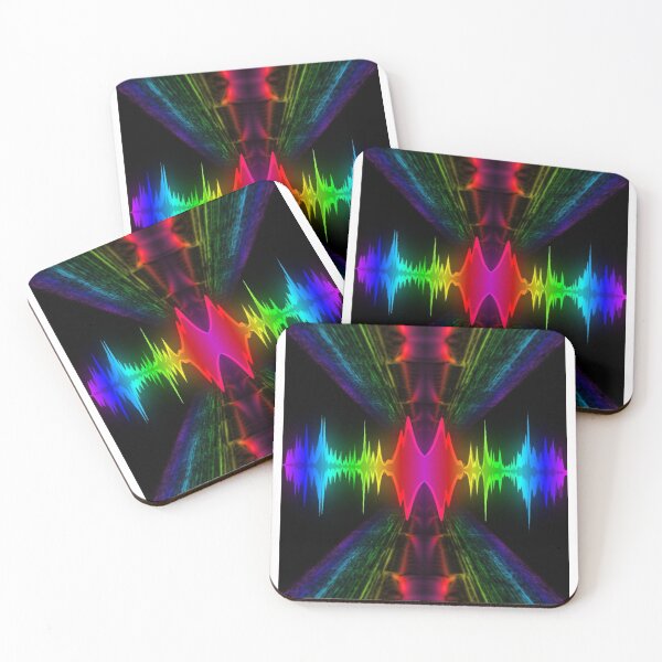 Item preview, Rainbow tunnel neon music visualisation design designed and sold by Mark359 Designs.
