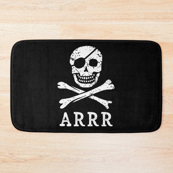 Item preview, Arrr - Pirate Skull & Crossbones designed and sold by IncognitoMode.