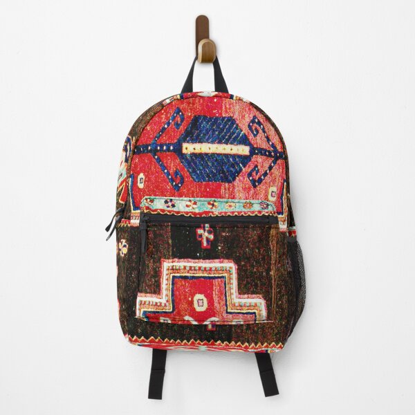 Item preview, Antique Kazak Rug With 3 Medallions Print designed and sold by Vicky Brago-Mitchell®.
