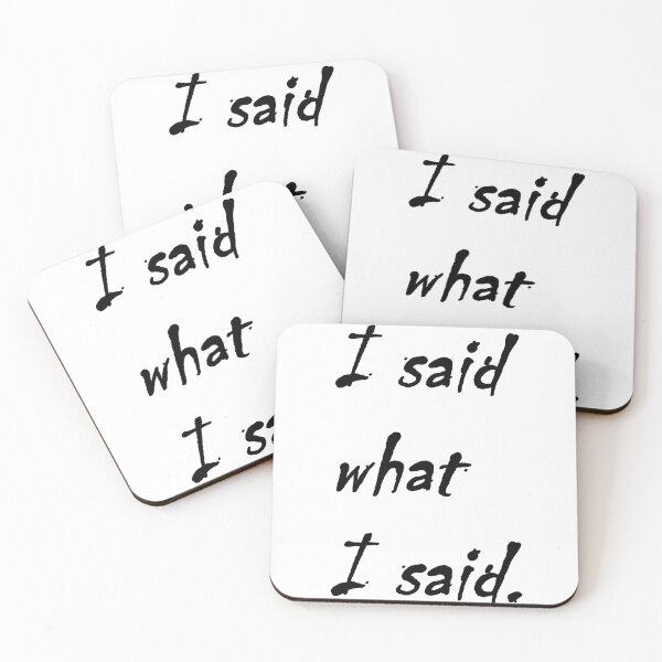 Item preview, I said what I said - Tamisha Iman Nene Leaks - Black Text Graphic Sticker designed and sold by HappyDays-.