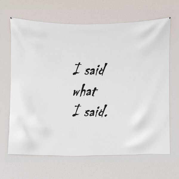 Item preview, I said what I said - Tamisha Iman Nene Leaks - Black Text Graphic Sticker designed and sold by HappyDays-.