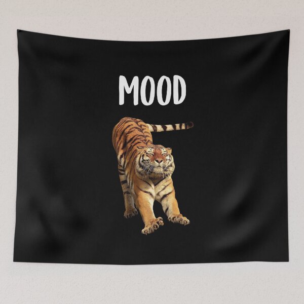 Item preview, Mood Sleepy Tiger (Black BG) designed and sold by FilipeFerreira.