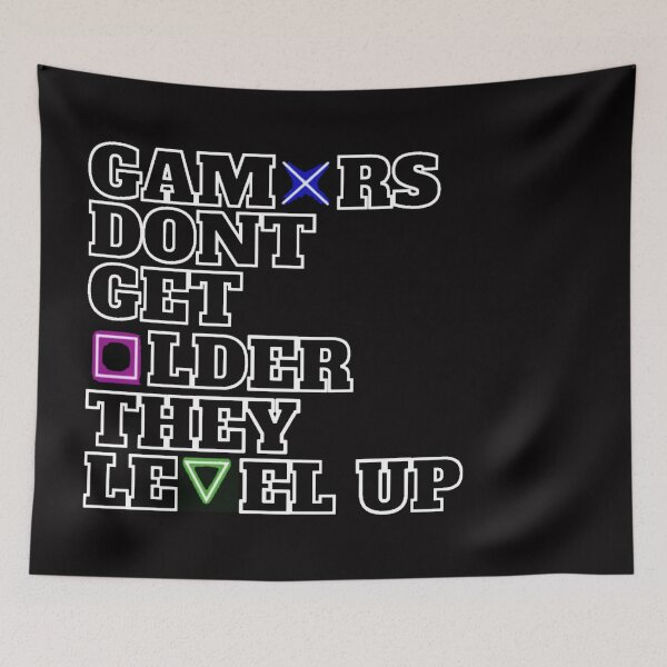 Item preview, Gamers Dont Get Older They Level UP Gaming Funny Simple  designed and sold by WearWolfDesigns.