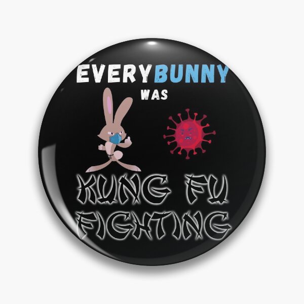 Item preview, Bunny kicking covid butt designed and sold by Try-It.