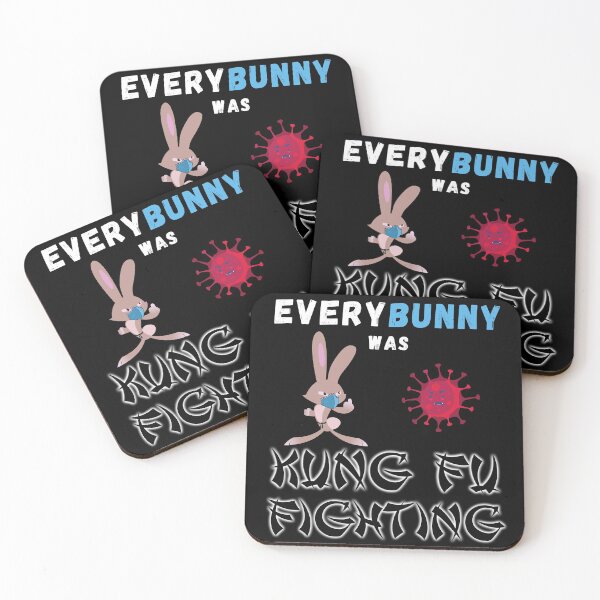 Item preview, Bunny kicking covid butt designed and sold by Try-It.
