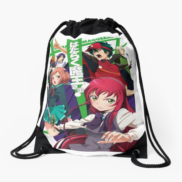 hataraku maou sama ! season 2  Drawstring Bag for Sale by Bumble-bee-X