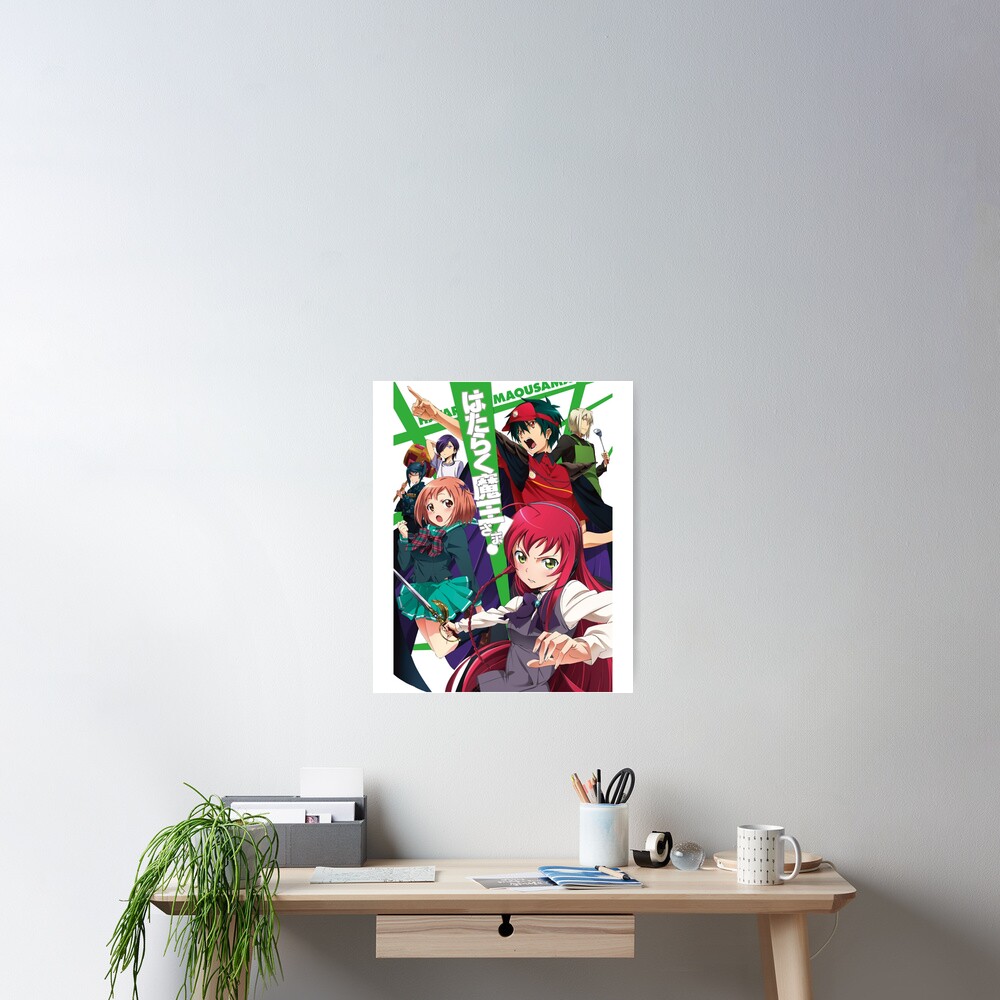 hataraku maou sama ! season 2  Photographic Print for Sale by Bumble-bee-X