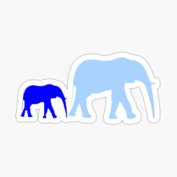 2 x Vinyl Stickers 10cm Jungle Elephant Wild Animal  #42301 bw 