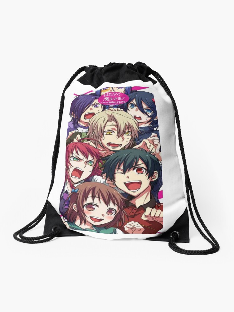 hataraku maou sama ! season 2  Drawstring Bag for Sale by Bumble-bee-X