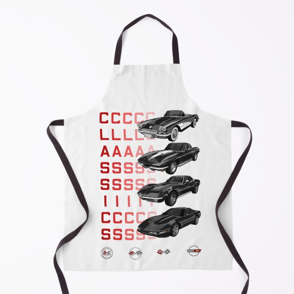 Item preview, CORVETTE CLASSICS 1 - C1 C2 C3 C4 - CHEVROLET - BLACK designed and sold by Cars Illustrator.