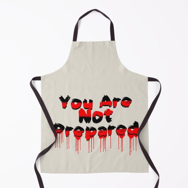 Item preview, Black and Red You are Not Prepared Typography designed and sold by AMSonArt.