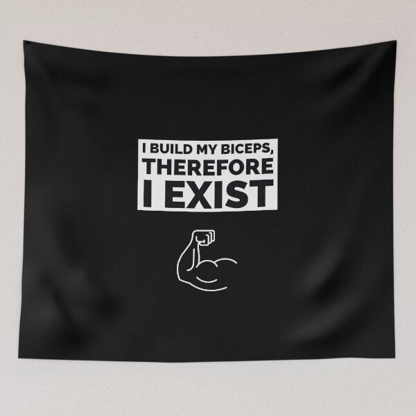 Item preview, I build biceps, therefore I exist designed and sold by mikeldabbah.