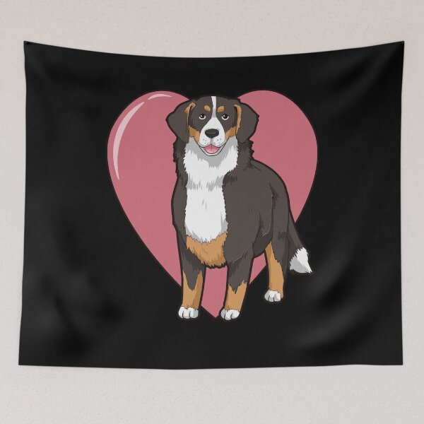 Item preview, Bernese Mountain Dog with Heart designed and sold by FalkDania.