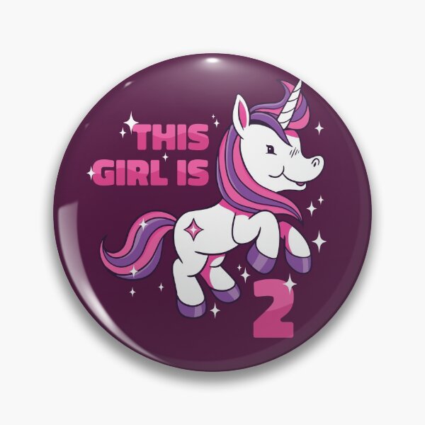 Item preview, This Girl Is 2 | 2nd Birthday Unicorn designed and sold by SLAG-Creative.