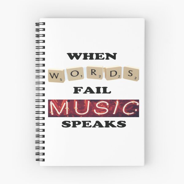 Item preview, When Words Fail Music Speaks designed and sold by HappyDays-.