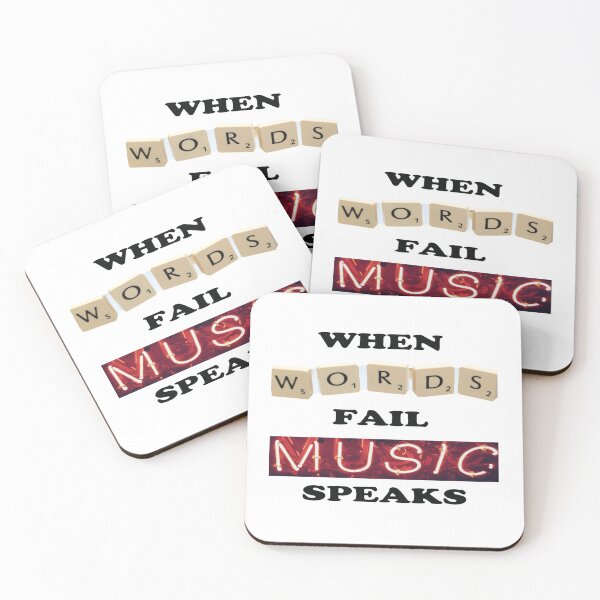 Item preview, When Words Fail Music Speaks designed and sold by HappyDays-.