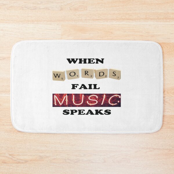 Item preview, When Words Fail Music Speaks designed and sold by HappyDays-.