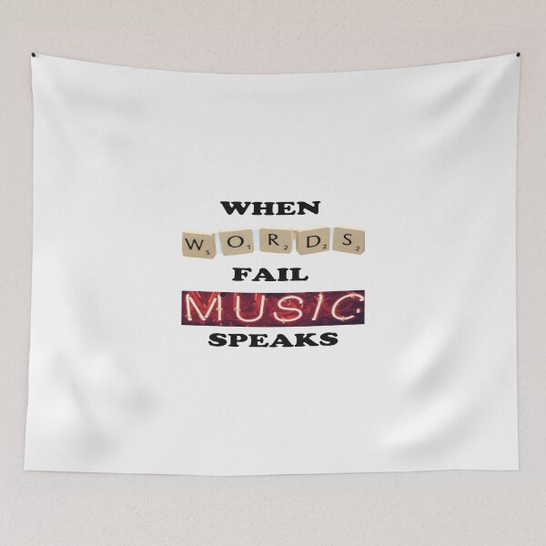 Item preview, When Words Fail Music Speaks designed and sold by HappyDays-.