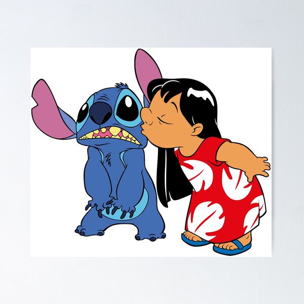 YHML Lilo and Stitch Poster de film Stitch abstrait pour cuisine, salle de  bain, chambre à coucher Décoration murale Impression sur toile 20,3 x 30,5  cm : : Cuisine et Maison