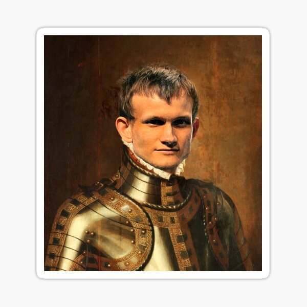 &ldquo;Renaissance Vitalik Buterin&rdquo; Sticker for Sale by bizossaurus | Redbubble