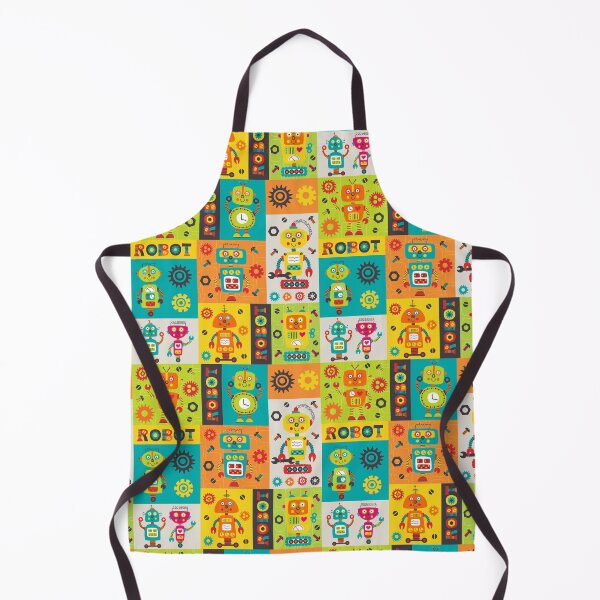 Item preview, Colorful Robots Kids Pattern designed and sold by Hapoel.