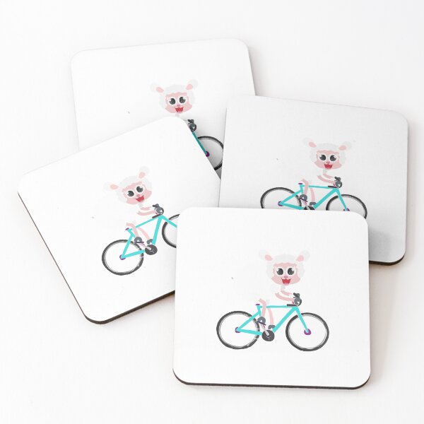 Item preview, Cute Sheep Riding a Bicycle  designed and sold by Stickow.