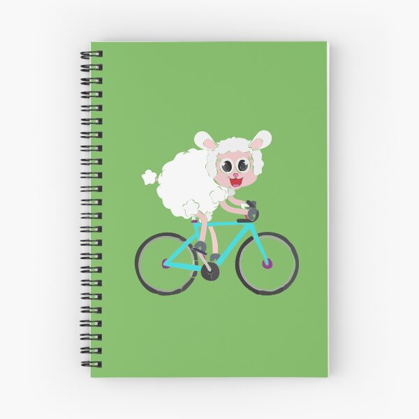 Item preview, Cute Sheep Riding a Bicycle  designed and sold by Stickow.