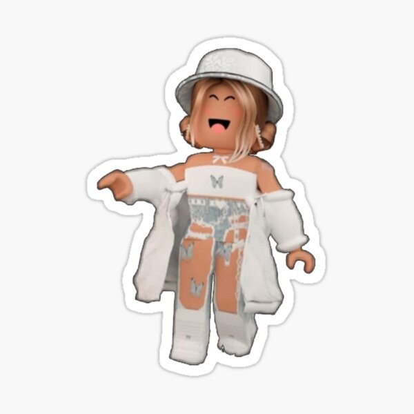 Roblox Girl Stickers Redbubble - cute girls on roblox