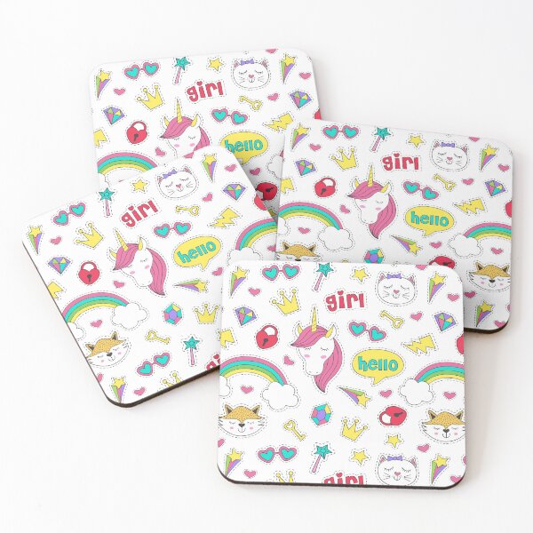 Item preview, Colorful Stickers Kids Pattern designed and sold by Hapoel.