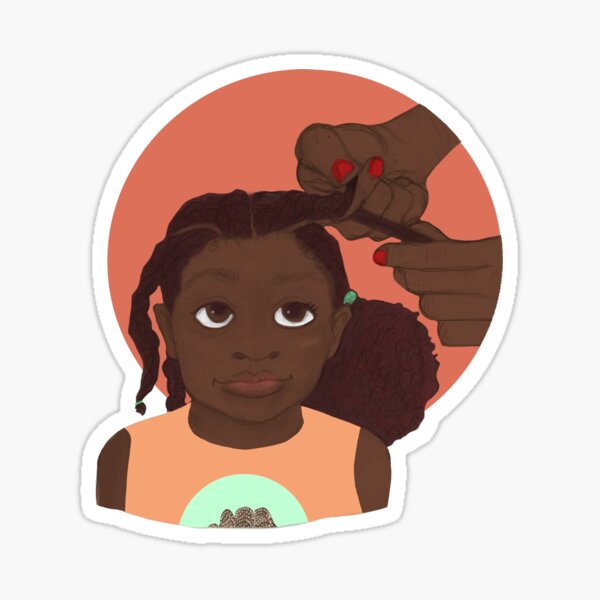 I Love My Hair! Sticker