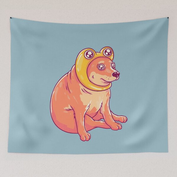 Item preview, Frog Cheems | Yellow | Shibe | Shiba Inu | Baby Cheems | Pepe | Wacky and Uncharacteristic Ironic Dank Meme Bonk designed and sold by Any Color Designs.