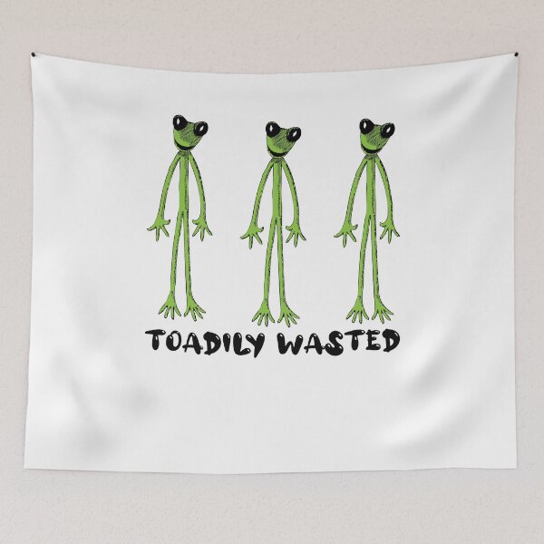 Item preview, Toadily Wasted - green frog - Every song has a memory designed and sold by NewDayDesigns.