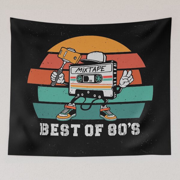 Item preview, Best Of 80's Birthday Gifts Funny Cassette tape Vintage style designed and sold by NajoFashions.