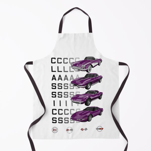 Item preview, CORVETTE CLASSICS 1 - C1 C2 C3 C4 - CHEVROLET - PURPLE designed and sold by Cars Illustrator.