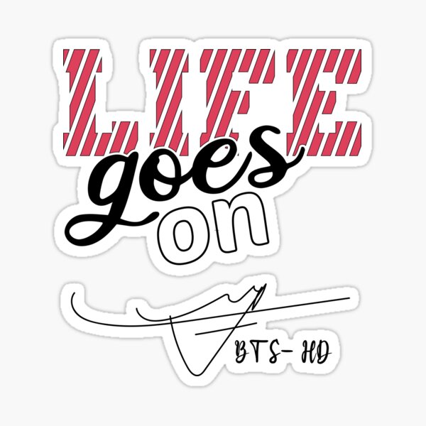 BTS-Life goes on signatures, gifts about the Best Life signatures Sticker
