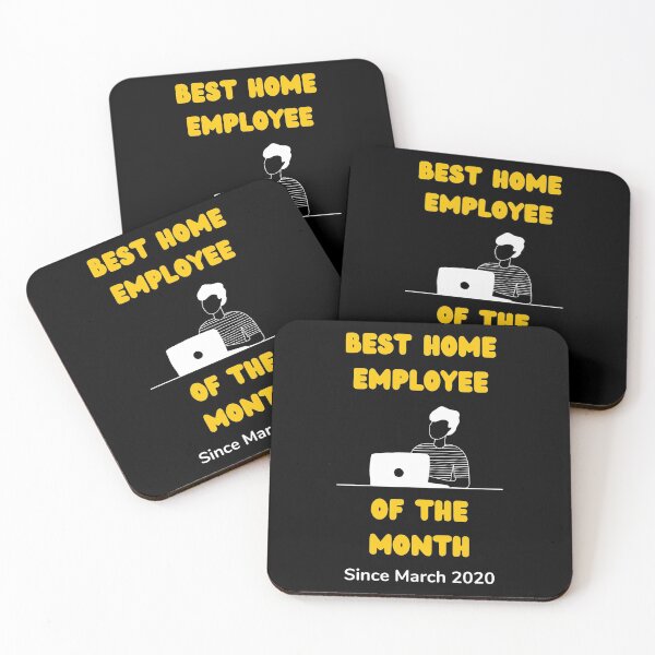 Item preview, Work from home employee of the month since march remote work black designed and sold by daguilon.