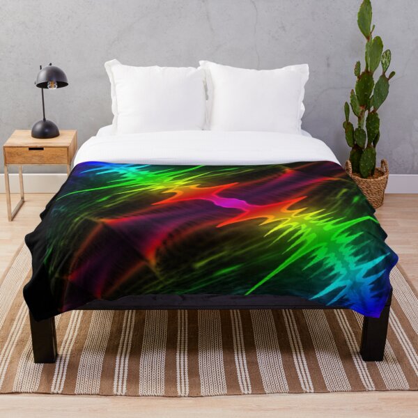 Item preview, Rainbow bright neon music visualisation design designed and sold by Mark359 Designs.
