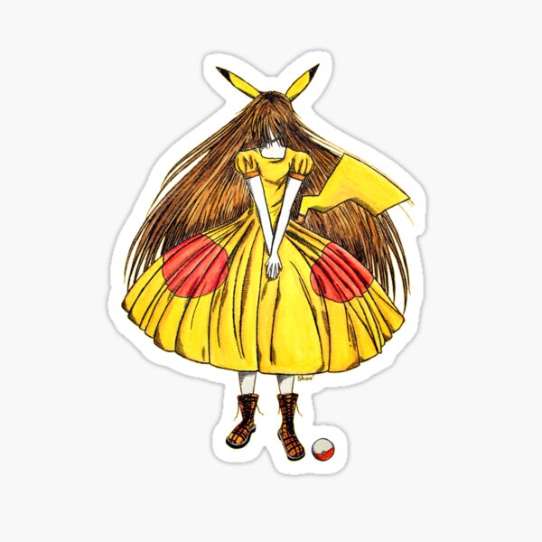 Lady Pikachu Sticker
