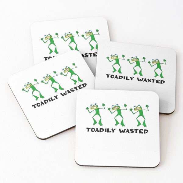 Item preview, Toadily Wasted - green frog - Every song has a memory - Toadily Wasted frog designed and sold by NewDayDesigns.
