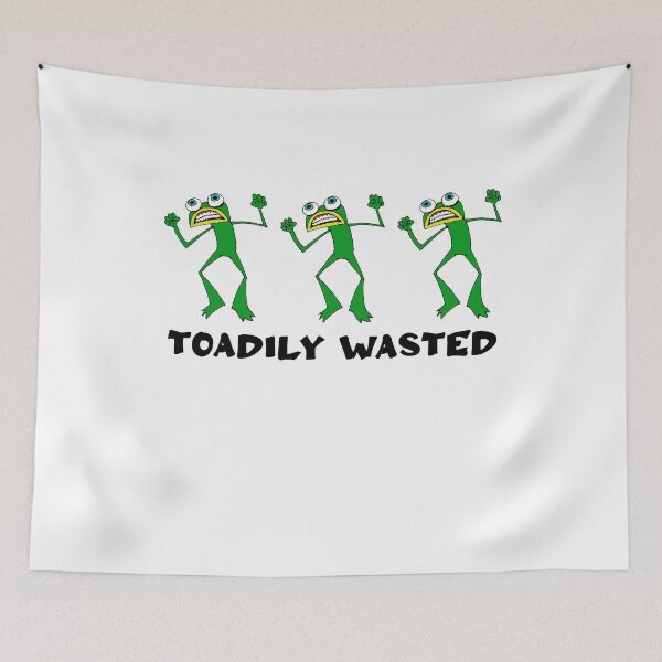 Item preview, Toadily Wasted - green frog - Every song has a memory - Toadily Wasted frog designed and sold by NewDayDesigns.