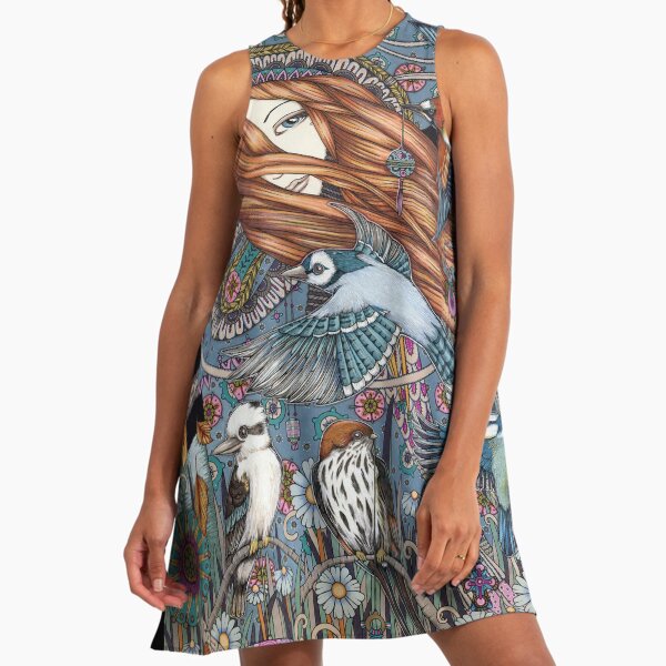 strapless open back dress Kookaburra Sock AU