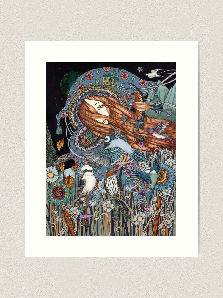 Thumbnail 1 of 3, Art Print, Synchronicity (The World) designed and sold by AnitaInverarity.