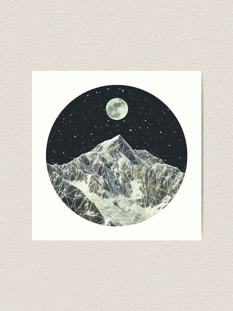 full moon art print by ayleidian redbubble