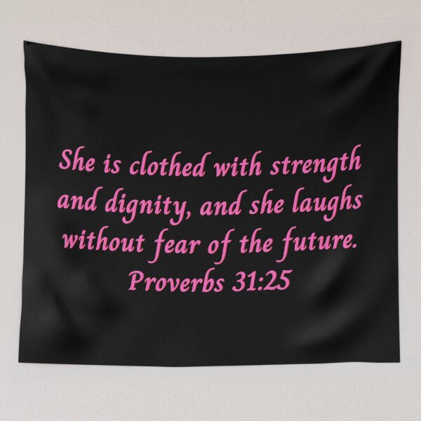 Item preview, Bible Verse Proverbs 31:25 designed and sold by Prayingwarrior.