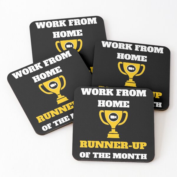 Item preview, Runner-up employee of the month remote work from home black designed and sold by daguilon.