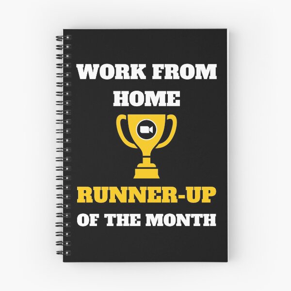 Item preview, Runner-up employee of the month remote work from home black designed and sold by daguilon.