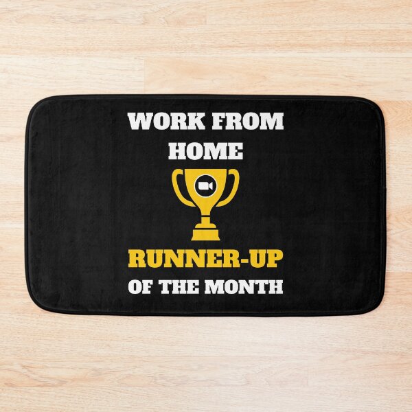Item preview, Runner-up employee of the month remote work from home black designed and sold by daguilon.